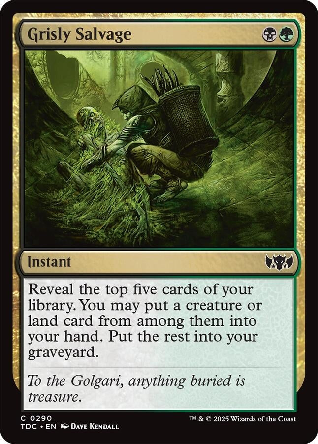 Image for Grisly Salvage (290) [Commander: Tarkir: Dragonstorm] - Magic: The Gathering