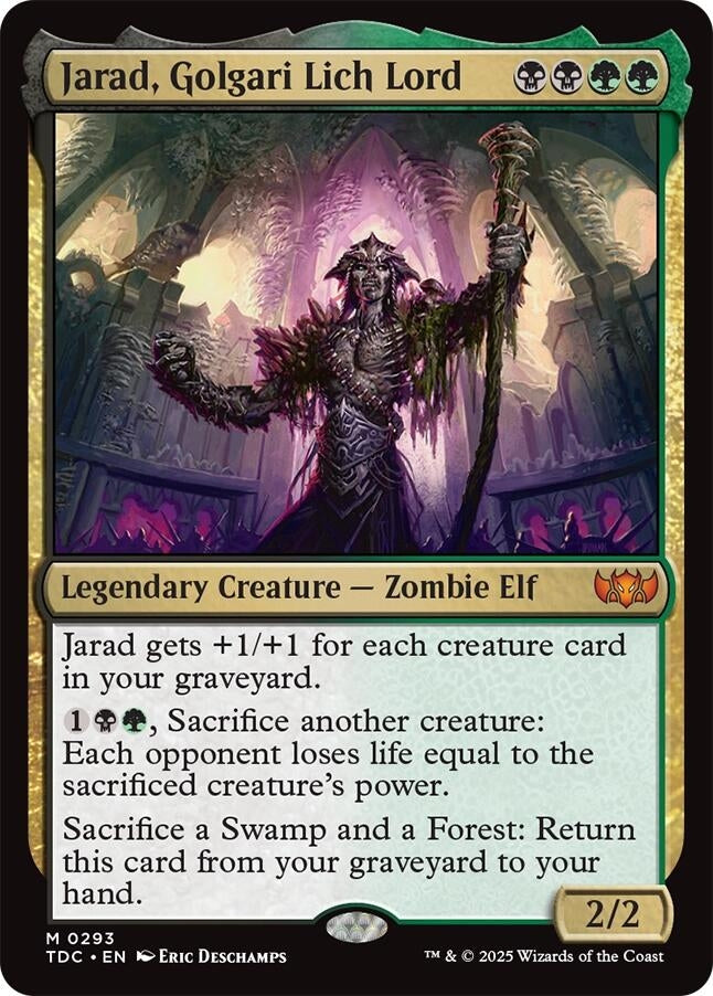 Image for Jarad, Golgari Lich Lord (293) [Commander: Tarkir: Dragonstorm] - Magic: The Gathering