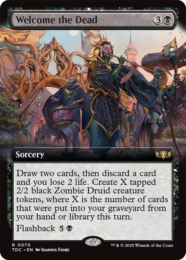 Image for Welcome the Dead (Extended Art) (70) - Magic: The Gathering
