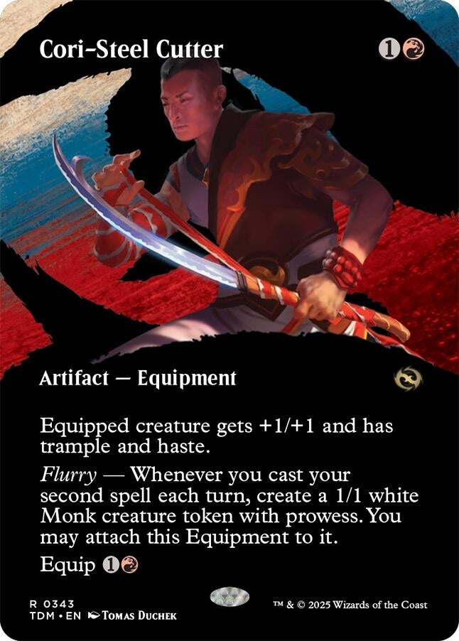Image for Cori-Steel Cutter (Borderless) (343) (TDM) - Magic: The Gathering