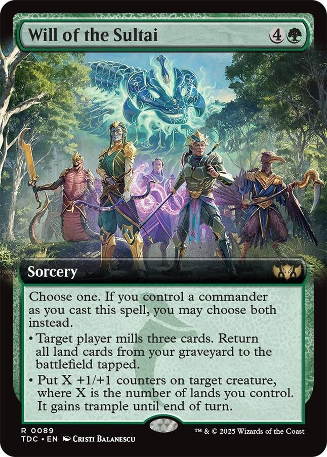 Image for Will of the Sultai (Extended Art) (89) - Magic: The Gathering