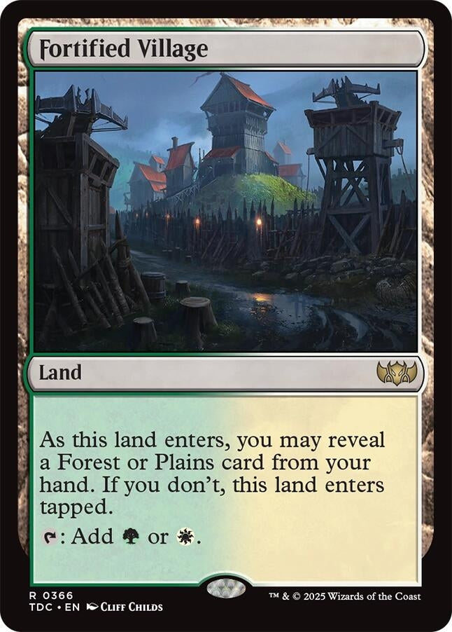 Image for Fortified Village (366) - Magic: The Gathering