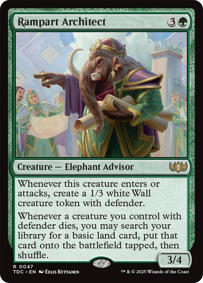 Image for Rampart Architect (47) - Magic: The Gathering