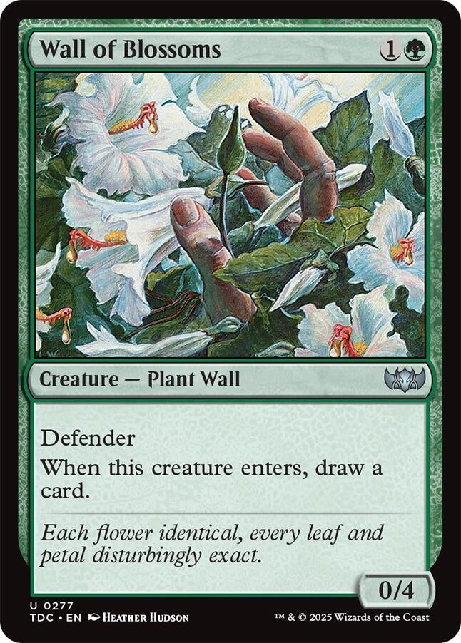 Image for Wall of Blossoms (277) - Magic: The Gathering