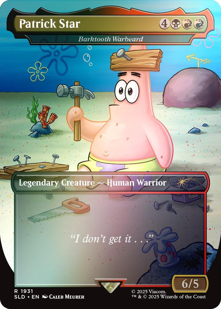 Image for Patrick Star - Barktooth Warbeard (Rainbow Foil) (1931) - Magic: The Gathering