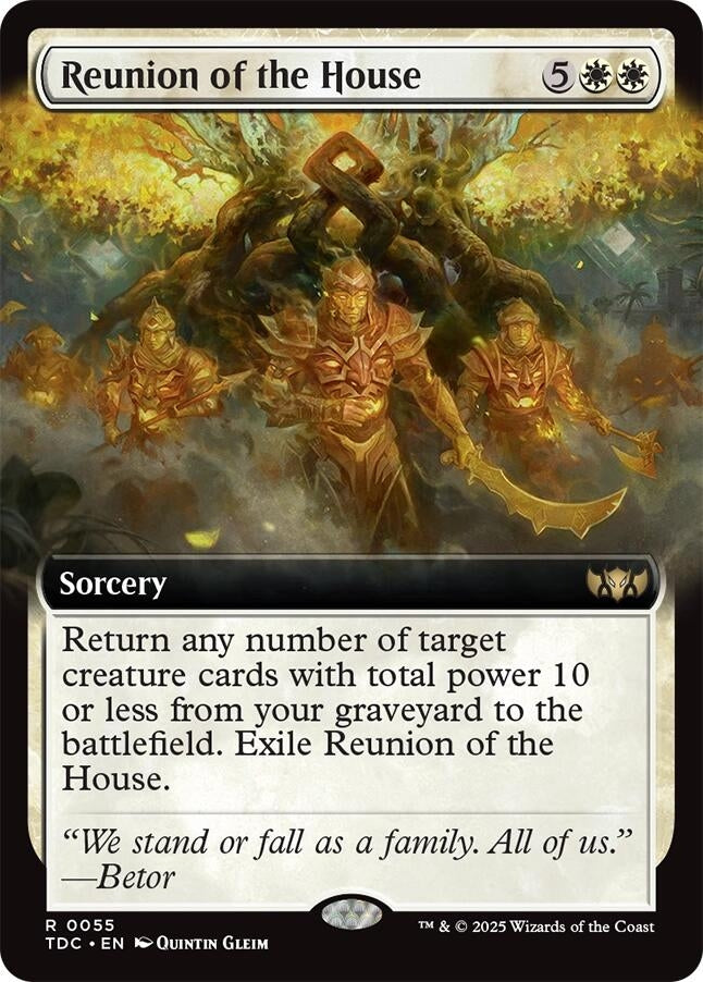 Image for Reunion of the House (Extended Art) (55) - Magic: The Gathering