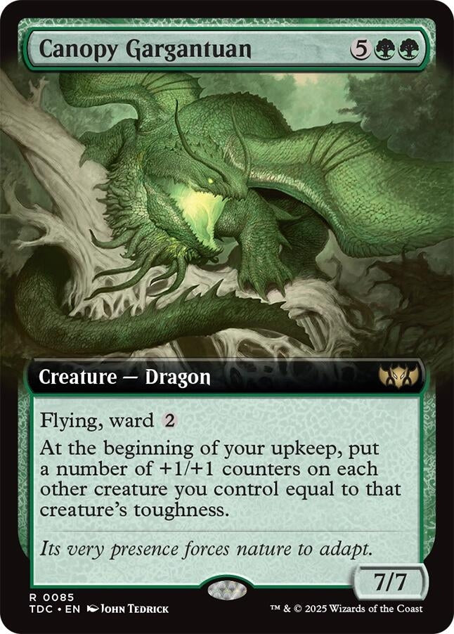 Image for Canopy Gargantuan (Extended Art) (85) - Magic: The Gathering