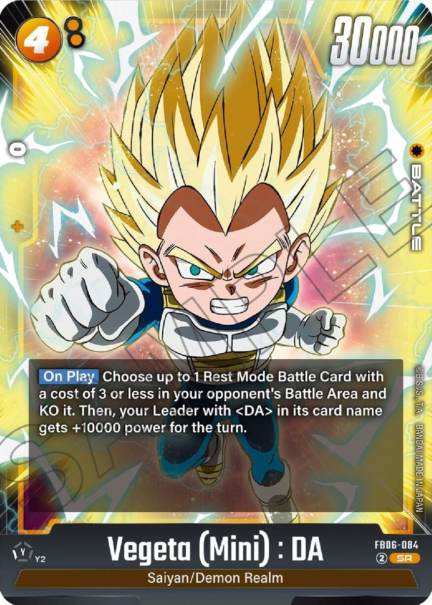 Image for Vegeta (Mini) : DA - FB06-084 (FB06-084) (FB06) - Dragon Ball Super: Fusion World