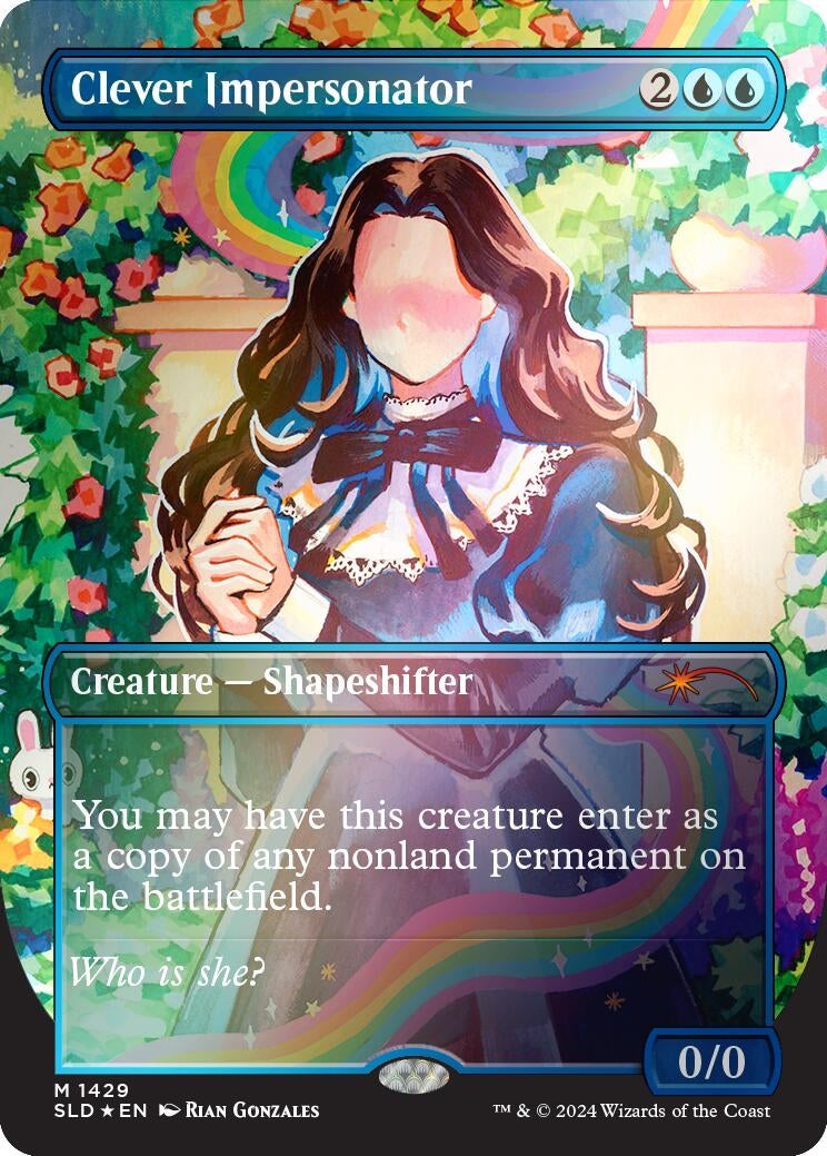 Image for Clever Impersonator (Rainbow Foil) (1429) - Magic: The Gathering