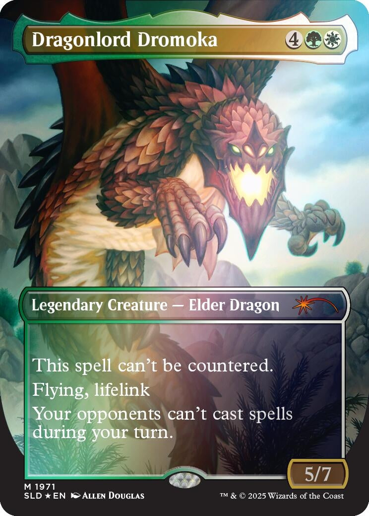 Image for Dragonlord Dromoka (Rainbow Foil) (1971) - Magic: The Gathering
