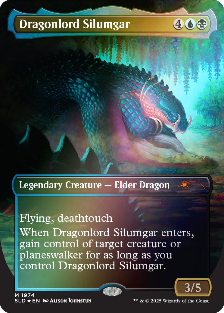 Image for Dragonlord Silumgar (Rainbow Foil) (1974) - Magic: The Gathering