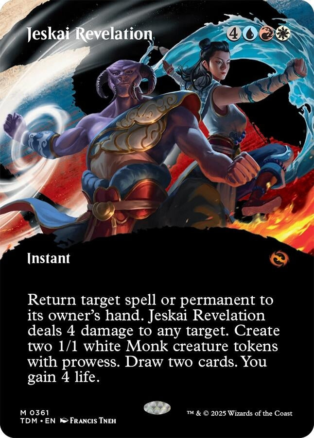 Image for Jeskai Revelation (Borderless) (361) (TDM) - Magic: The Gathering