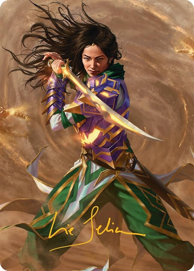 Image for Descendant of Storms Art Card (2/54) (Gold-Stamped Signature) (2) - Magic: The Gathering