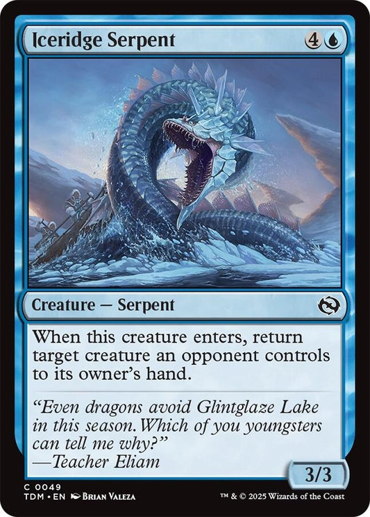 Image for Iceridge Serpent (49) (TDM) - Magic: The Gathering