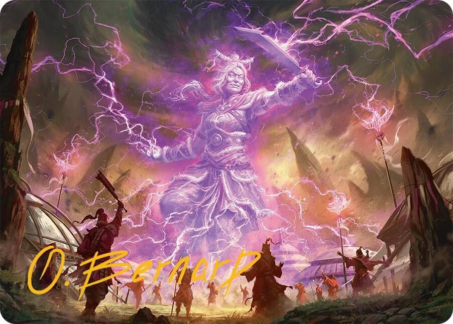 Image for Smile at Death Art Card (4/54) (Gold-Stamped Signature) (4) - Magic: The Gathering