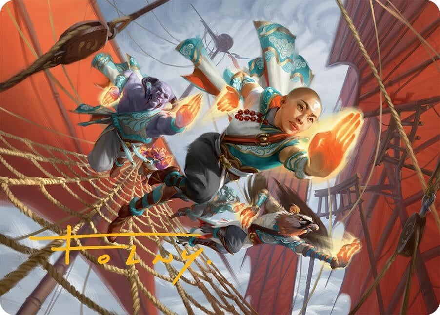 Aligned Heart Art Card (52/54) (Gold-Stamped Signature) (52) (Art Series: Tarkir: Dragonstorm)