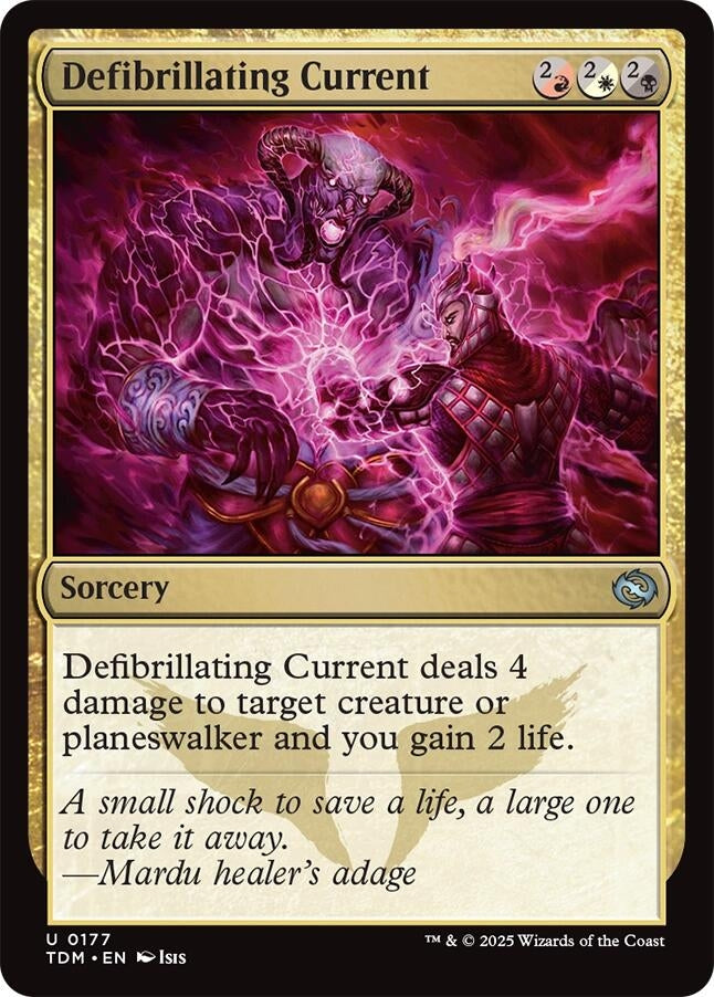 Image for Defibrillating Current (177) (TDM) - Magic: The Gathering