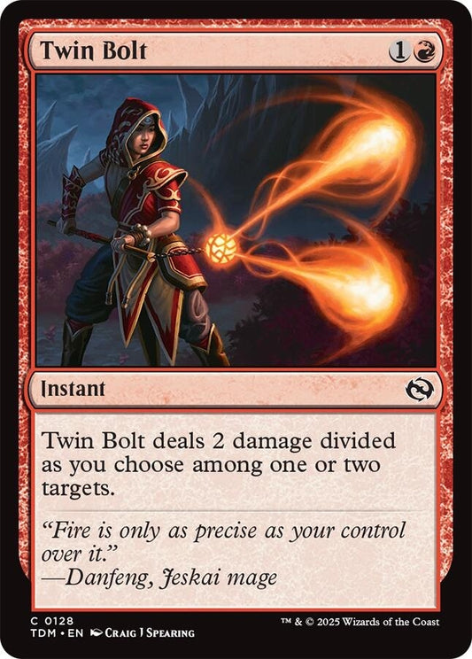 Image for Twin Bolt (128) (TDM) - Magic: The Gathering