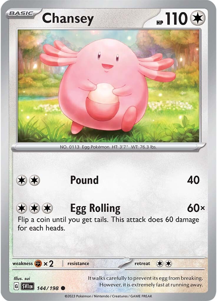 Chansey (144/198) [Scarlet & Violet: Base Set] | Red Riot Games CA