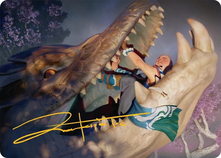 Image for Jaws of Defeat Art Card (53/54) (Gold-Stamped Signature) (53) - Magic: The Gathering