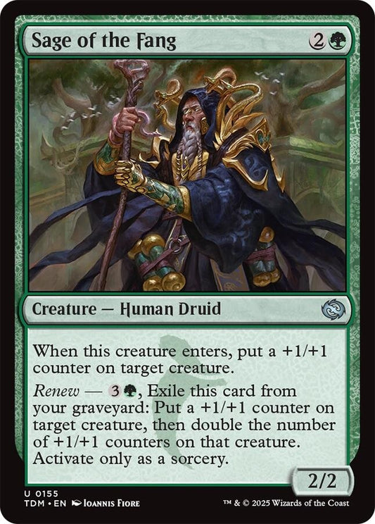 Image for Sage of the Fang (155) (TDM) - Magic: The Gathering