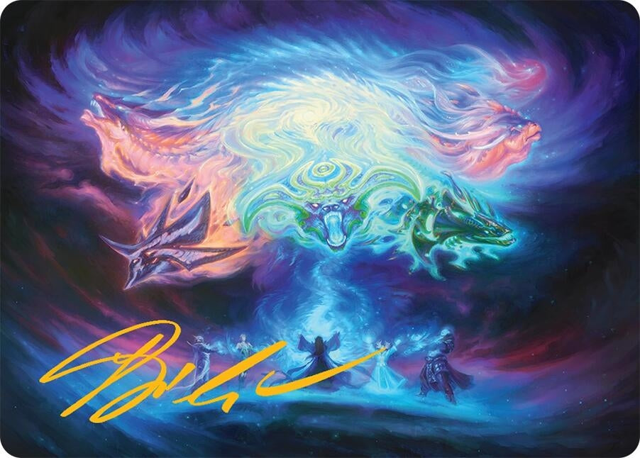 Image for Call the Spirit Dragons Art Card (21/54) (Gold-Stamped Signature) (21) - Magic: The Gathering