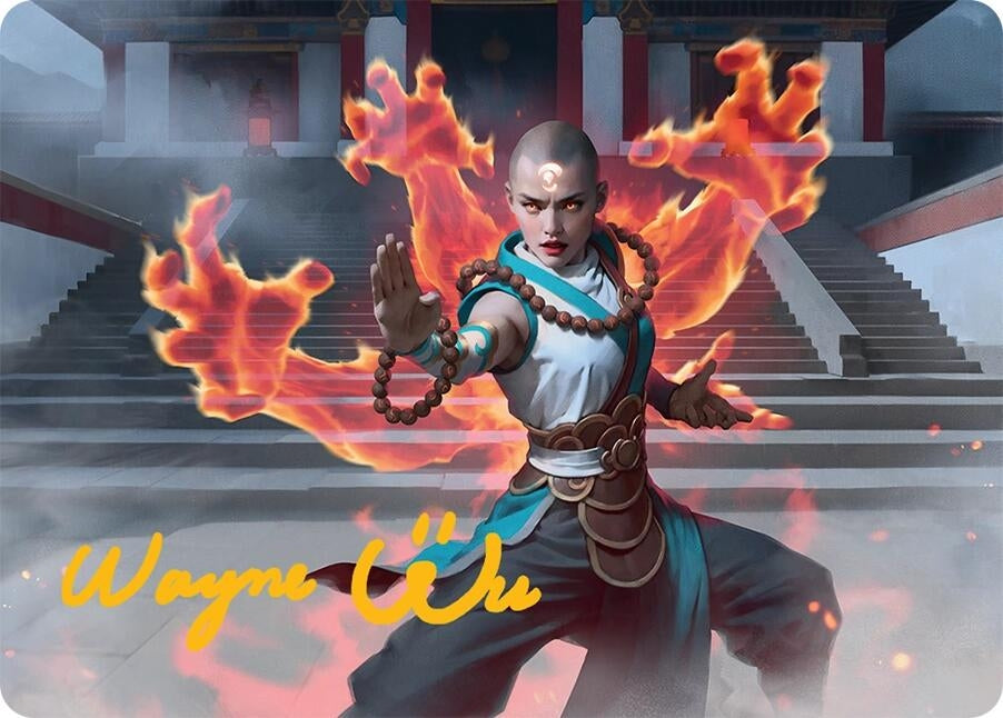 Image for Flamehold Grappler Art Card (24/54) (Gold-Stamped Signature) (24) - Magic: The Gathering