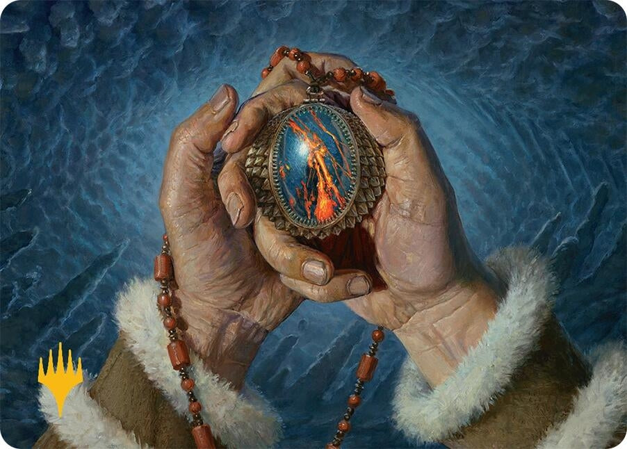 Image for Mox Jasper Art Card (28/54) (Gold-Stamped Planeswalker Symbol) (28) - Magic: The Gathering