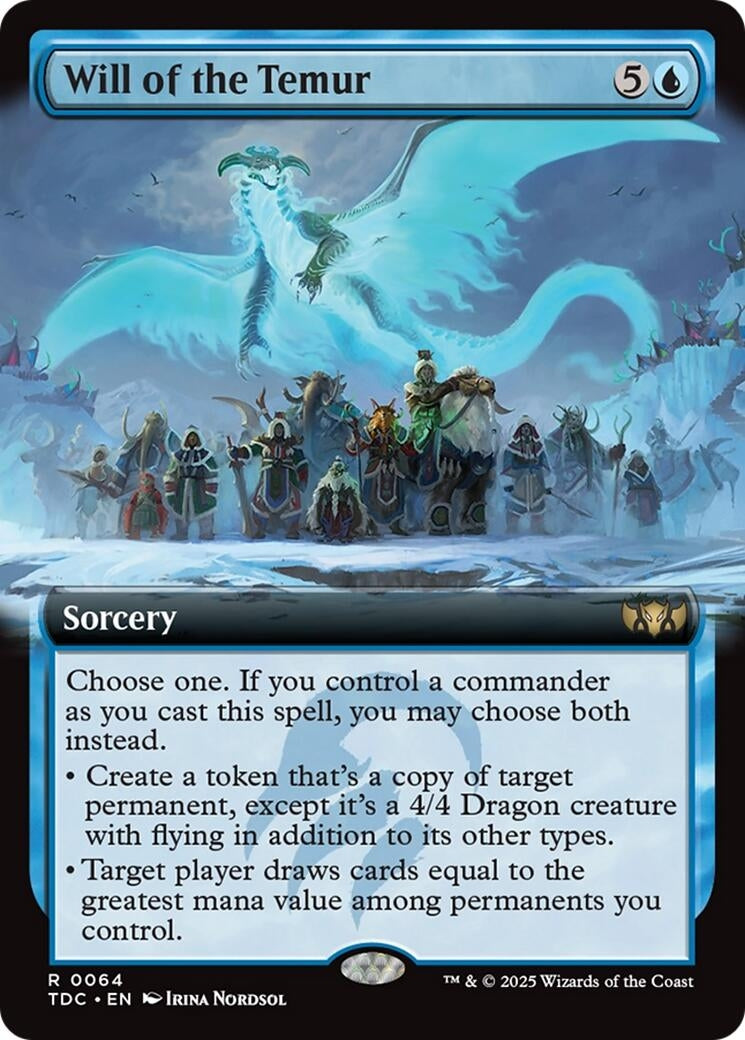 Image for Will of the Temur (Extended Art) (64) - Magic: The Gathering