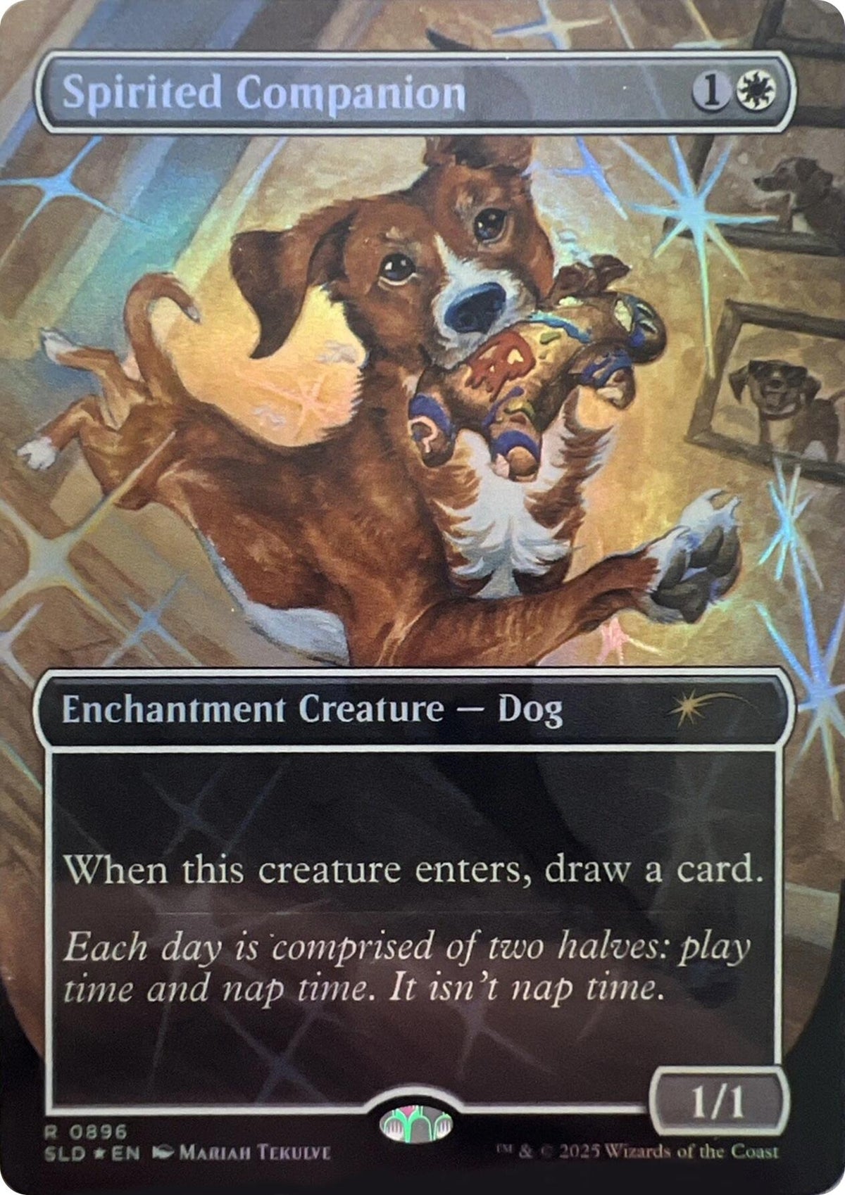 Image for Spirited Companion (0896) (Rainbow Foil) (896) - Magic: The Gathering