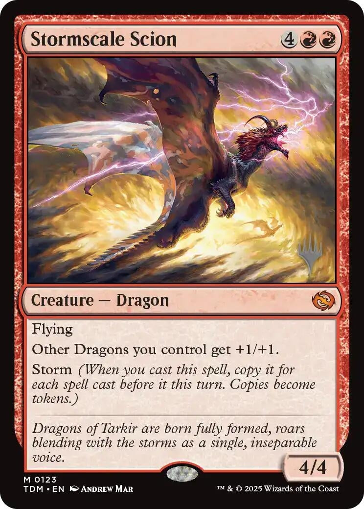 Image for Stormscale Scion (123) (Promo Pack: Tarkir: Dragonstorm) - Magic: The Gathering