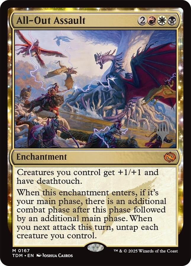 Image for All-Out Assault (167) (Promo Pack: Tarkir: Dragonstorm) - Magic: The Gathering