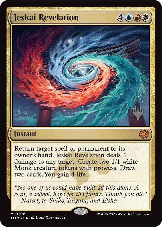 Image for Jeskai Revelation (196) (Promo Pack: Tarkir: Dragonstorm) - Magic: The Gathering