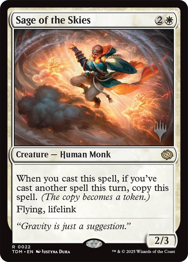 Image for Sage of the Skies (22) (Promo Pack: Tarkir: Dragonstorm) - Magic: The Gathering