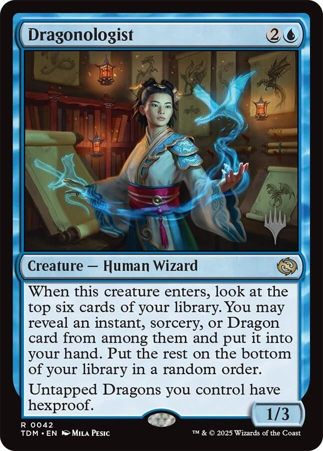 Image for Dragonologist (42) (Promo Pack: Tarkir: Dragonstorm) - Magic: The Gathering
