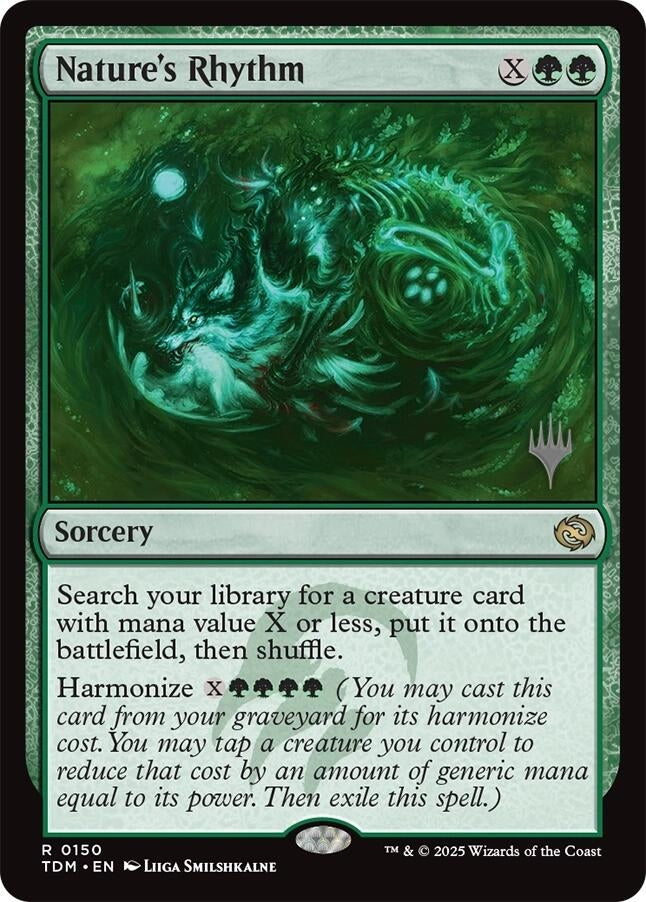 Image for Nature's Rhythm (150) (Promo Pack: Tarkir: Dragonstorm) - Magic: The Gathering