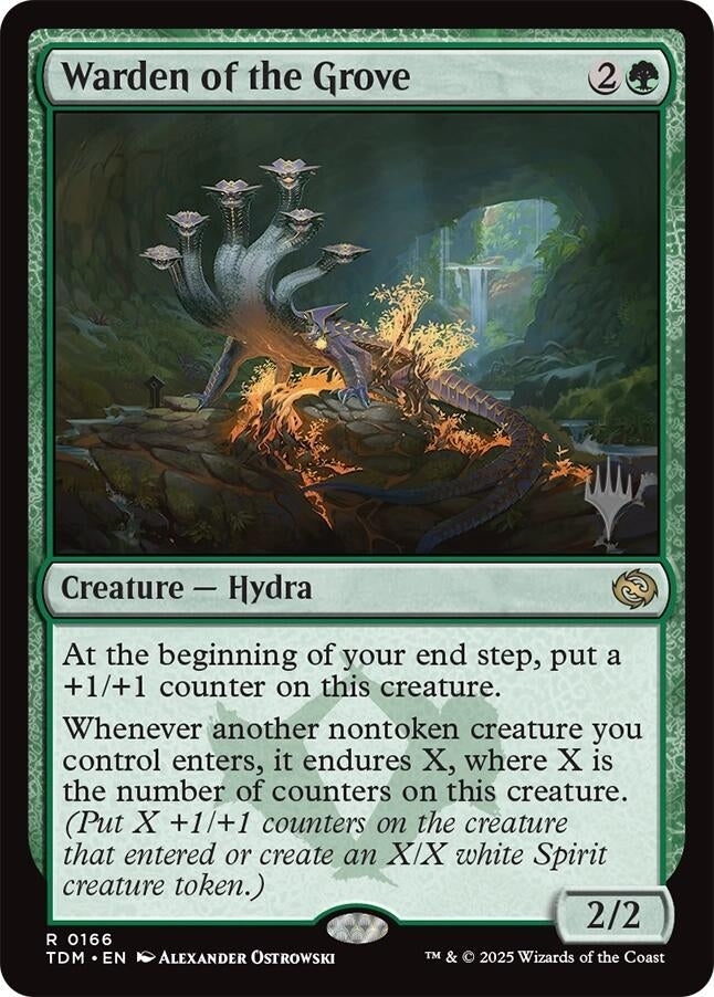 Image for Warden of the Grove (166) (Promo Pack: Tarkir: Dragonstorm) - Magic: The Gathering