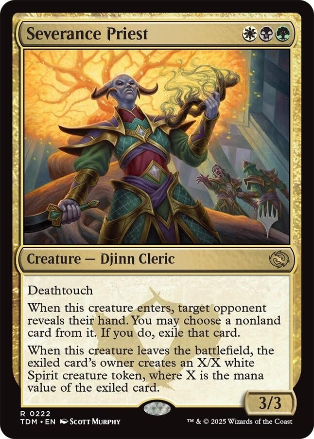 Image for Severance Priest (222) (Promo Pack: Tarkir: Dragonstorm) - Magic: The Gathering