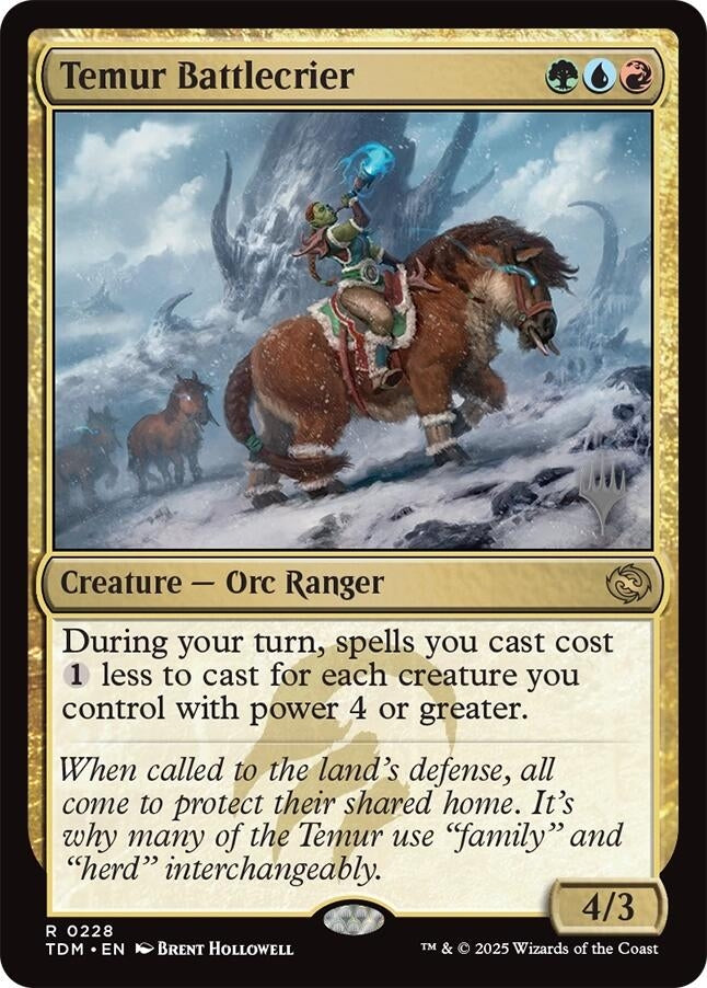 Image for Temur Battlecrier (228) (Promo Pack: Tarkir: Dragonstorm) - Magic: The Gathering