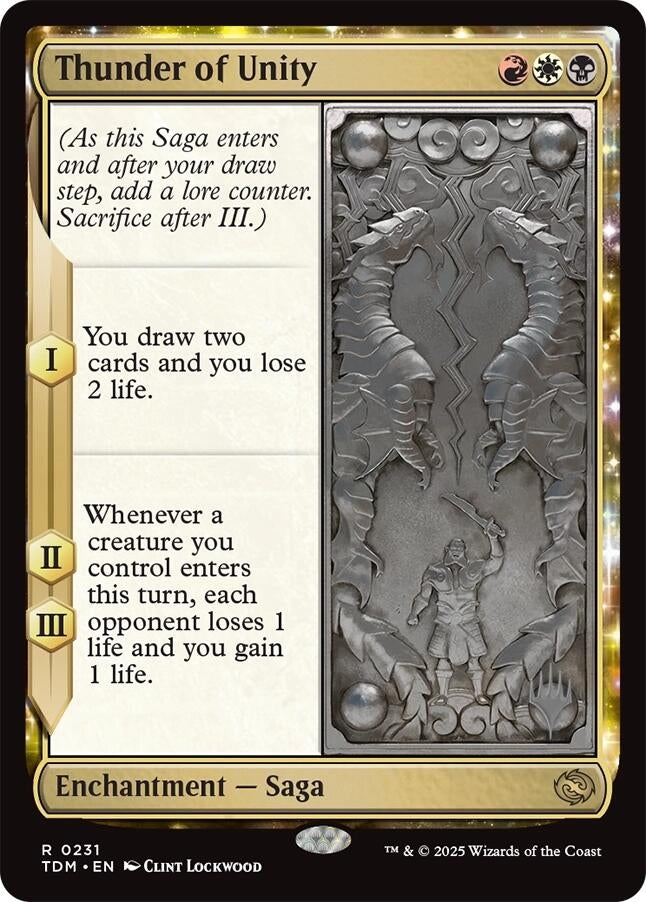 Image for Thunder of Unity (231) (Promo Pack: Tarkir: Dragonstorm) - Magic: The Gathering
