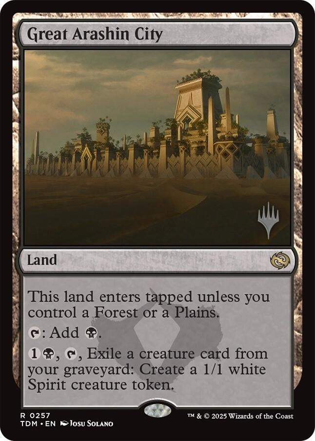 Image for Great Arashin City (257) (Promo Pack: Tarkir: Dragonstorm) - Magic: The Gathering