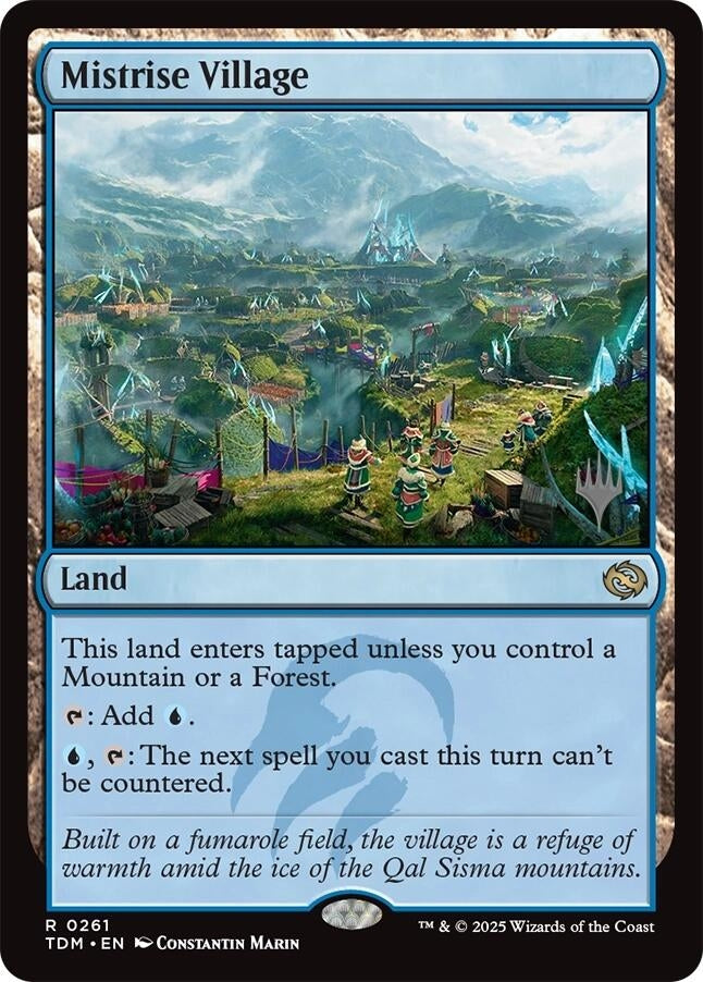 Image for Mistrise Village (261) (Promo Pack: Tarkir: Dragonstorm) - Magic: The Gathering