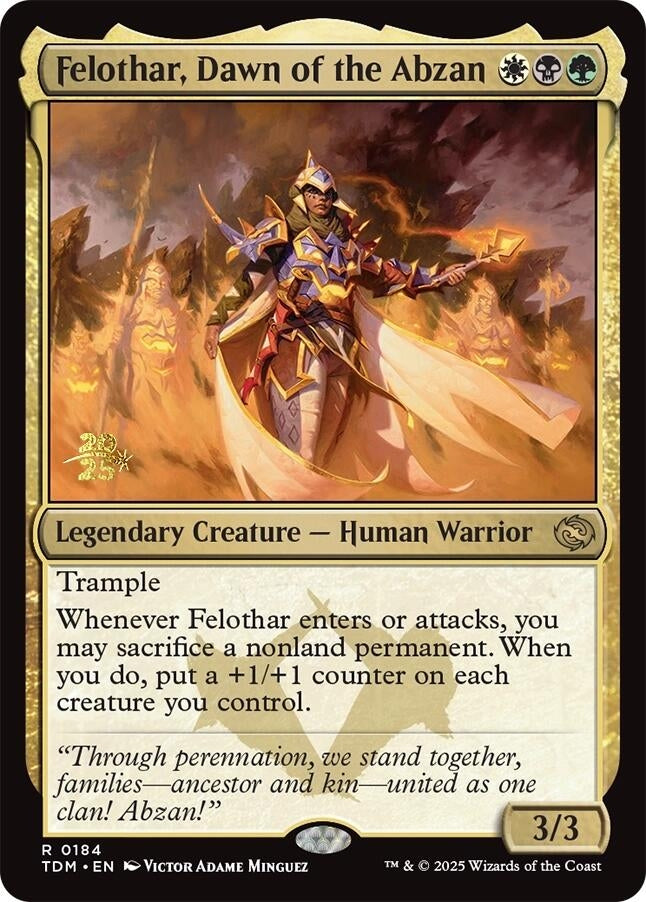 Image for Felothar, Dawn of the Abzan (184) - Magic: The Gathering