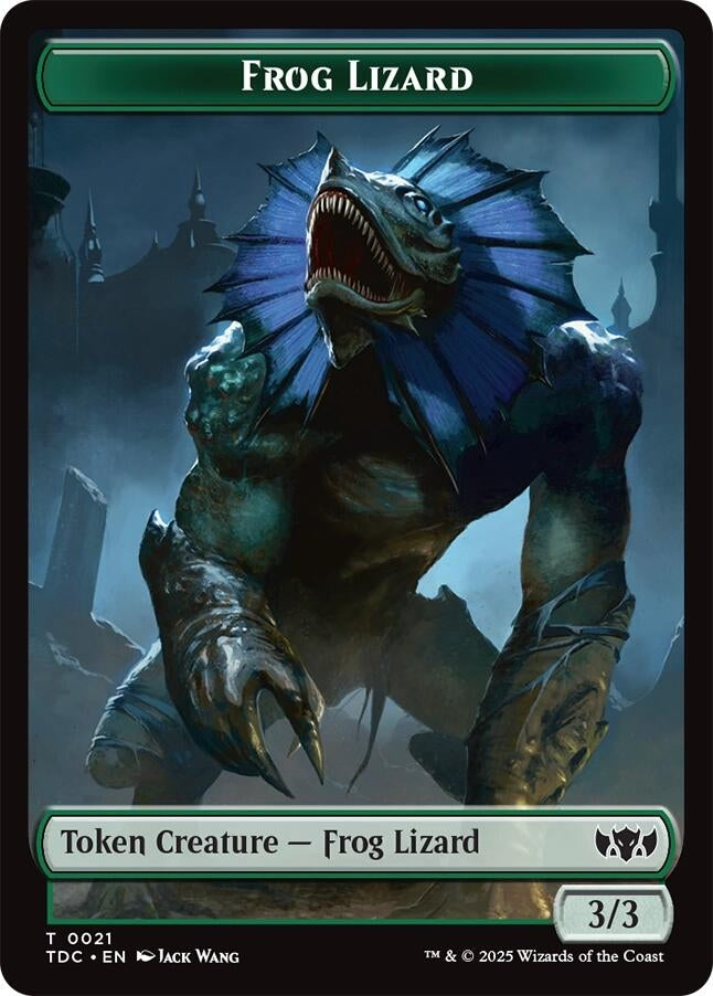 Image for Frog Lizard // Dragon (0014) Double-Sided Token (21 // 14) - Magic: The Gathering