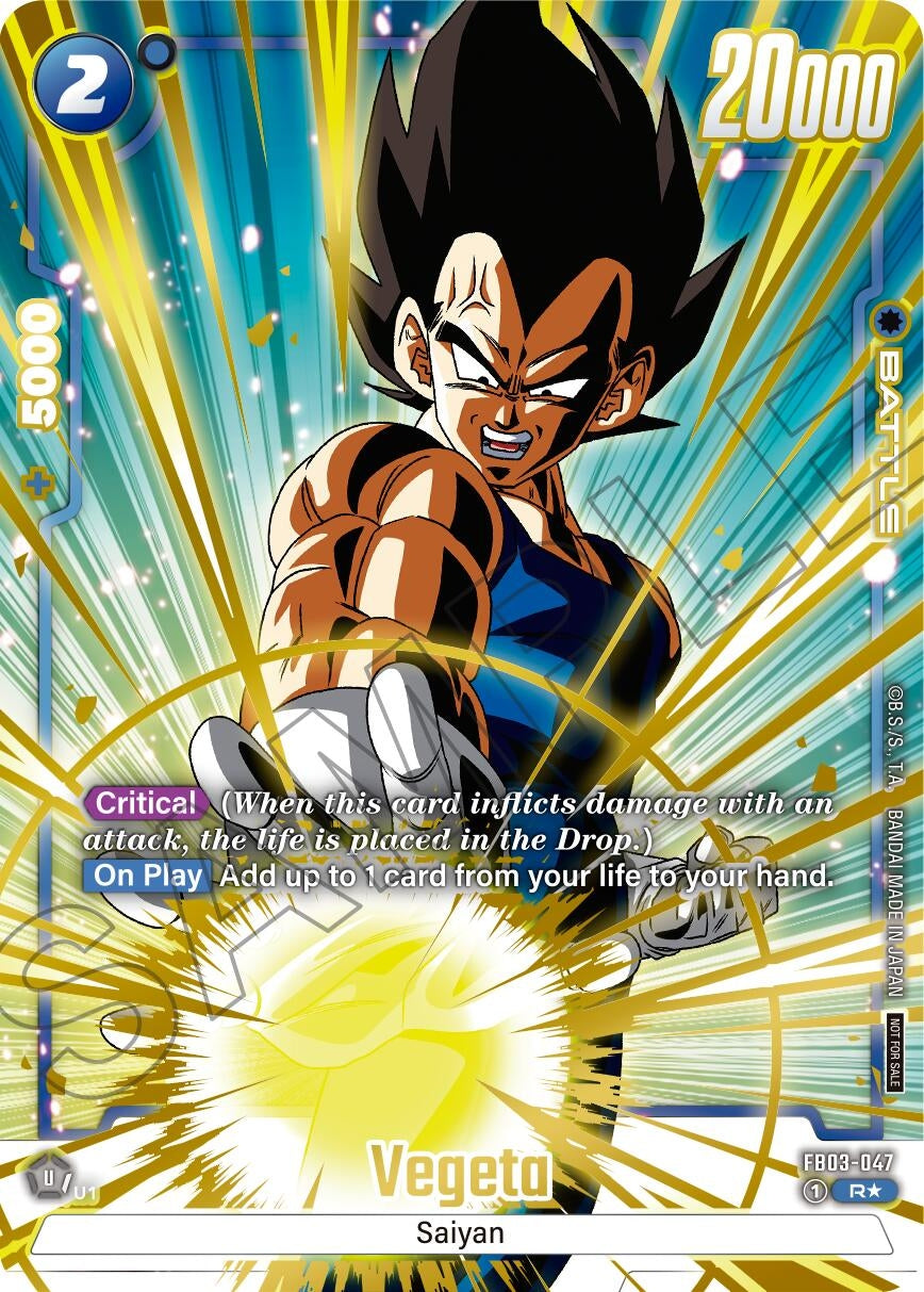Image for Vegeta (Alternate Art) (Limited Pack 01) (FB03-047) [Tournament and Championship Promos] - Dragon Ball Super: Fusion World