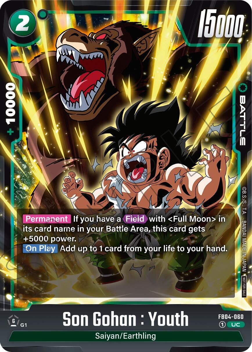 Image for Son Gohan : Youth (Limited Pack 01) (FB04-060) [Tournament and Championship Promos] - Dragon Ball Super: Fusion World