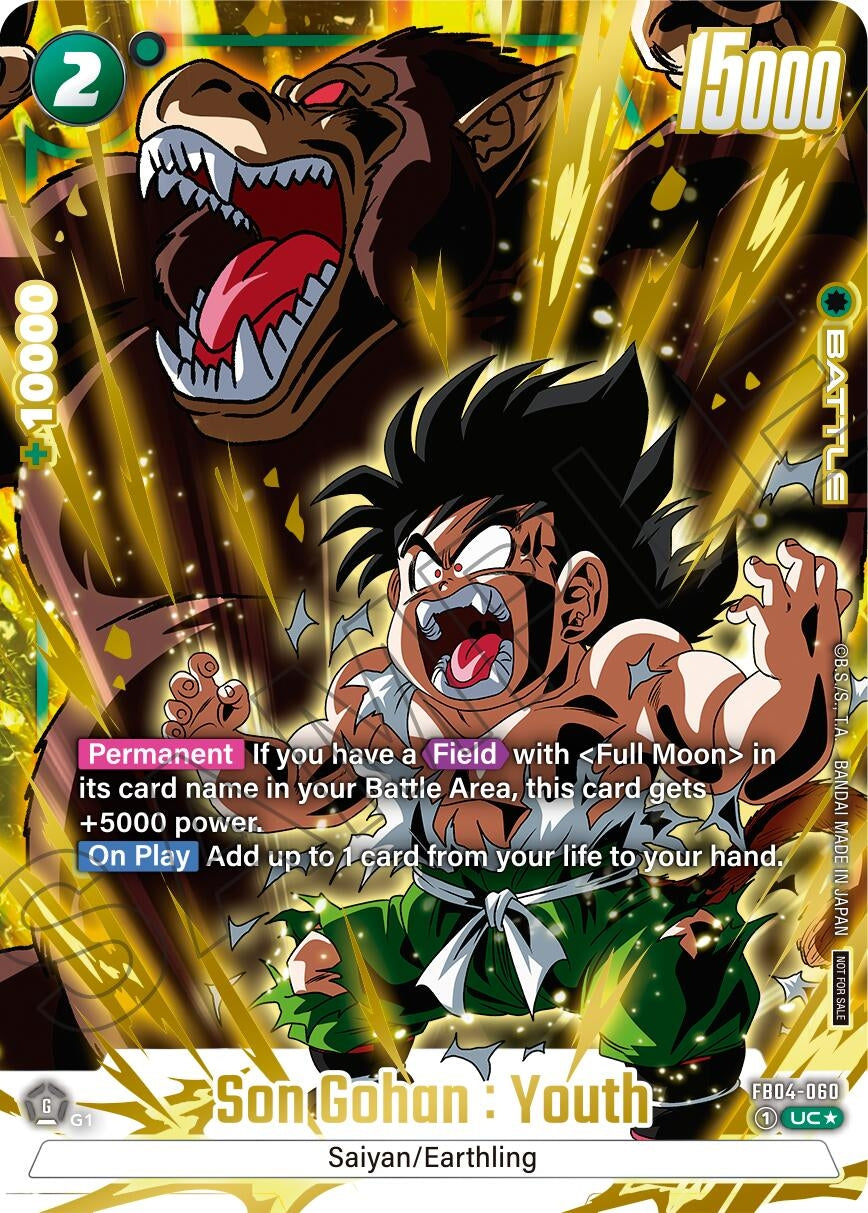Image for Son Gohan : Youth (Alternate Art) (Limited Pack 01) (FB04-060) [Tournament and Championship Promos] - Dragon Ball Super: Fusion World