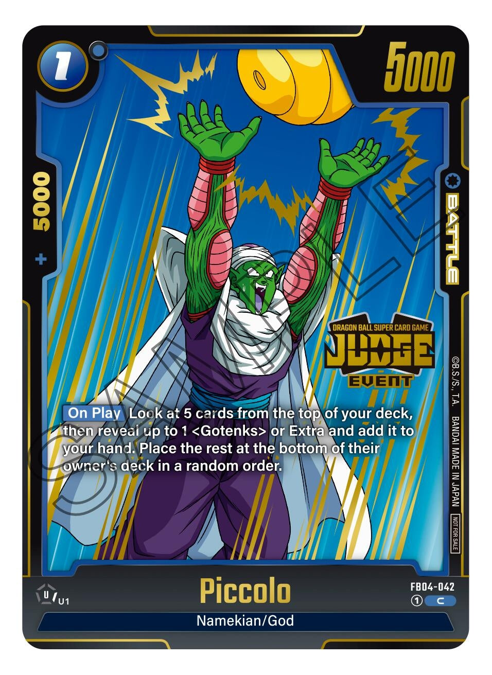Image for Piccolo (Judge Pack (Event Judge) 03) (FB04-042) [Tournament and Championship Promos] - Dragon Ball Super: Fusion World