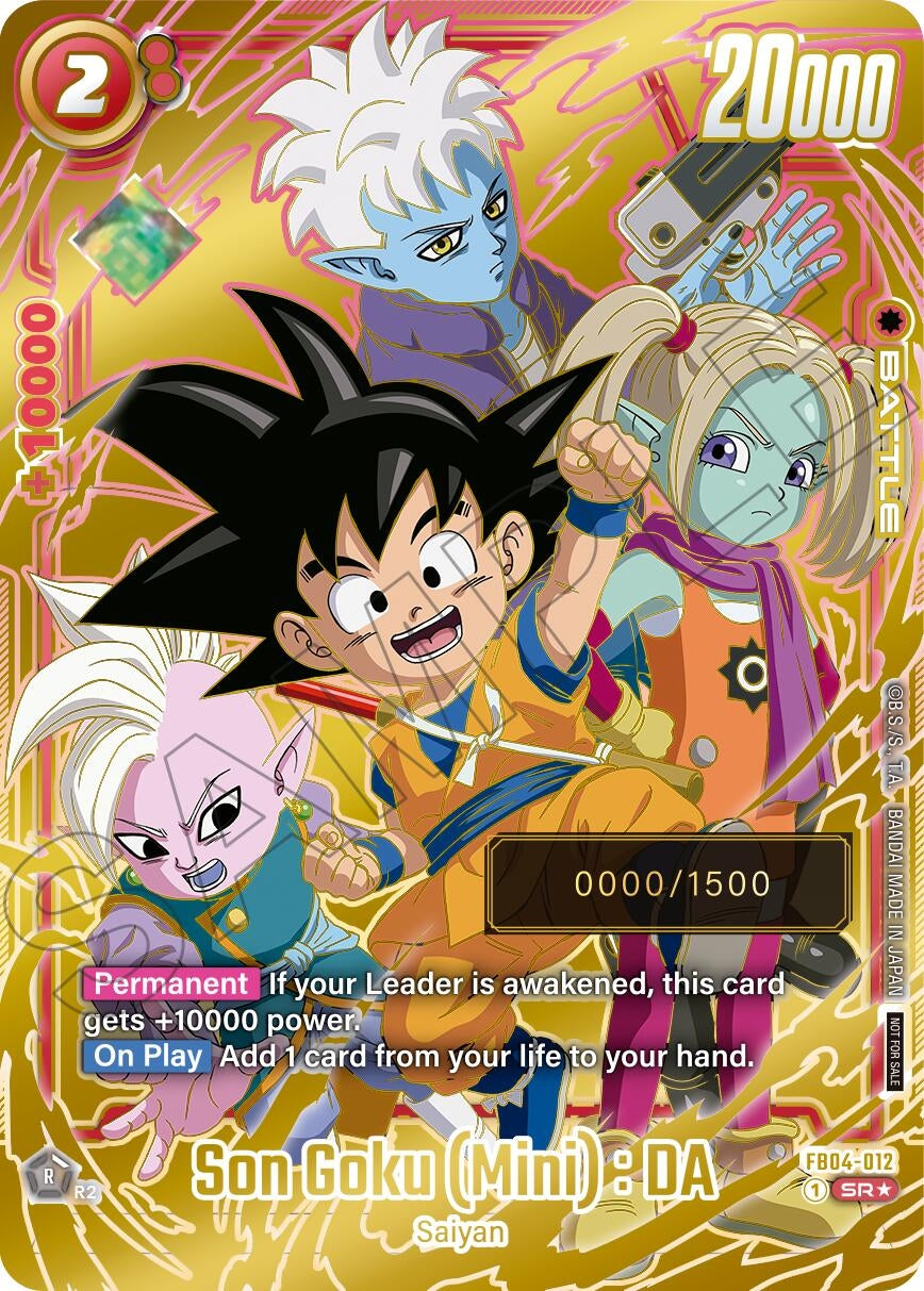 Image for Son Goku (Mini) : DA (Serial Numbered) (FB04-012) [Fusion World Promotion Cards and Packs] - Dragon Ball Super: Fusion World