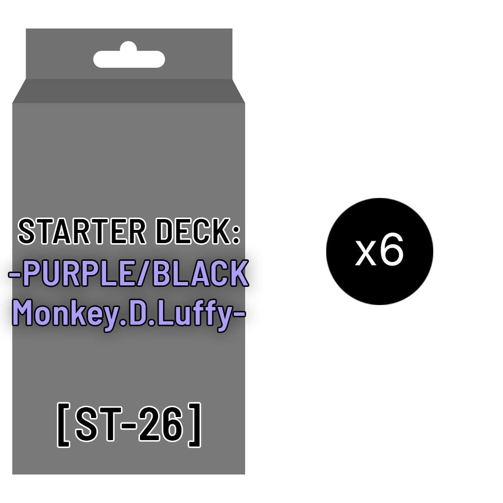 Image for Starter Deck 26: PURPLE/BLACK Monkey.D.Luffy Display - One Piece Card Game